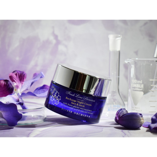 Fresh Line Elixir Orchidea Night Time Perfection Face & Neck Αντιγηραντική Κρέμα Νύχτας για Πρόσωπο & Λαιμό 50mL