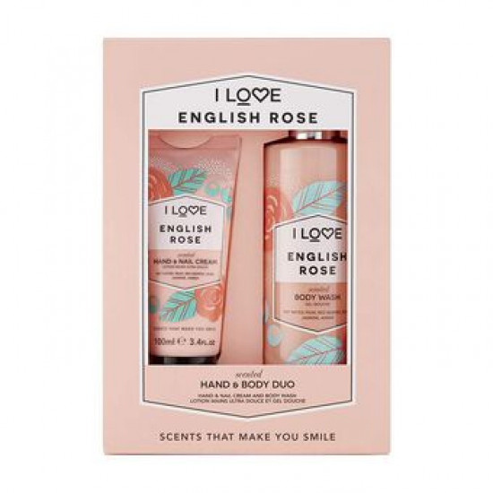 I Love Scents English Rose Hand & Body Duo