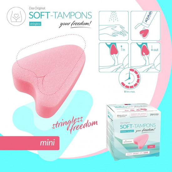 JoyDivision SOFT-TAMPONS mini Ταμπόν για Ελαφριά Ροή 3τεμάχια