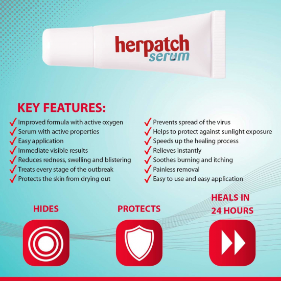 Herpatch Cold Sore Serum Ορός για τον Επιχείλιο Έρπητα 5mL