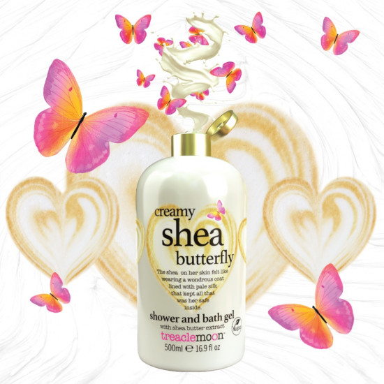 Treaclemoon Creamy Shea Butterfly Shower & Bath gel Αφρόλουτρο με Βούτυρο Καριτέ 500mL