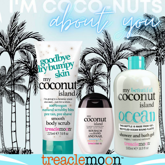 Treaclemoon My Tropical Coconut Island Ocean Hero Shower & Bath Gel 500mL