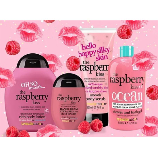 Treaclemoon The Raspberry Kiss Hand Cream Κρέμα Χεριών με Άρωμα Βατόμουρο 75mL